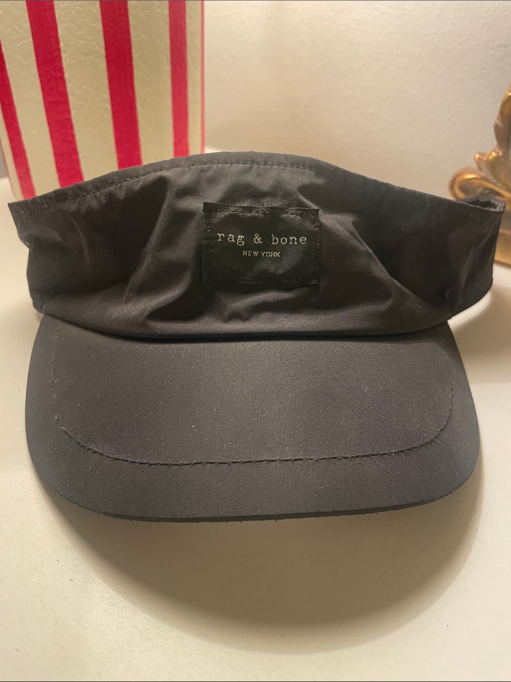 rag & bone Black Logo Visor